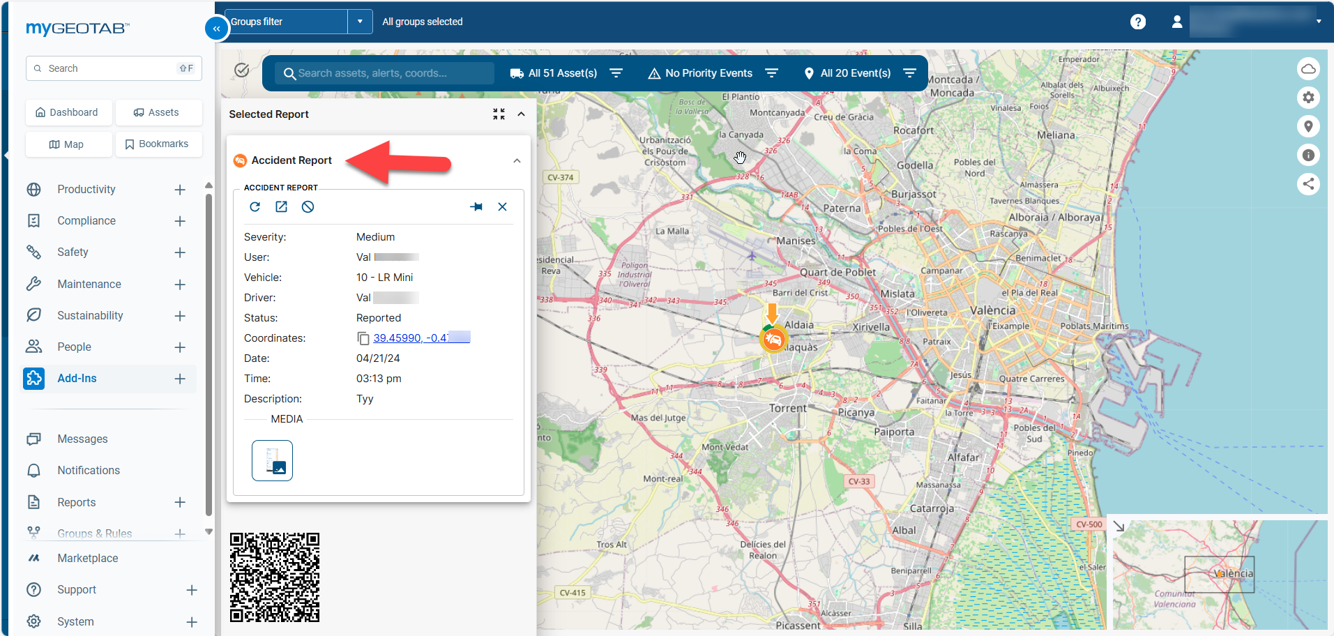 Geotab Accident Report
